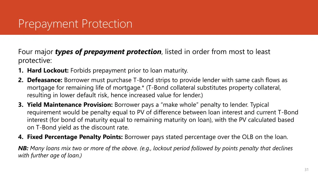 prepayment protection