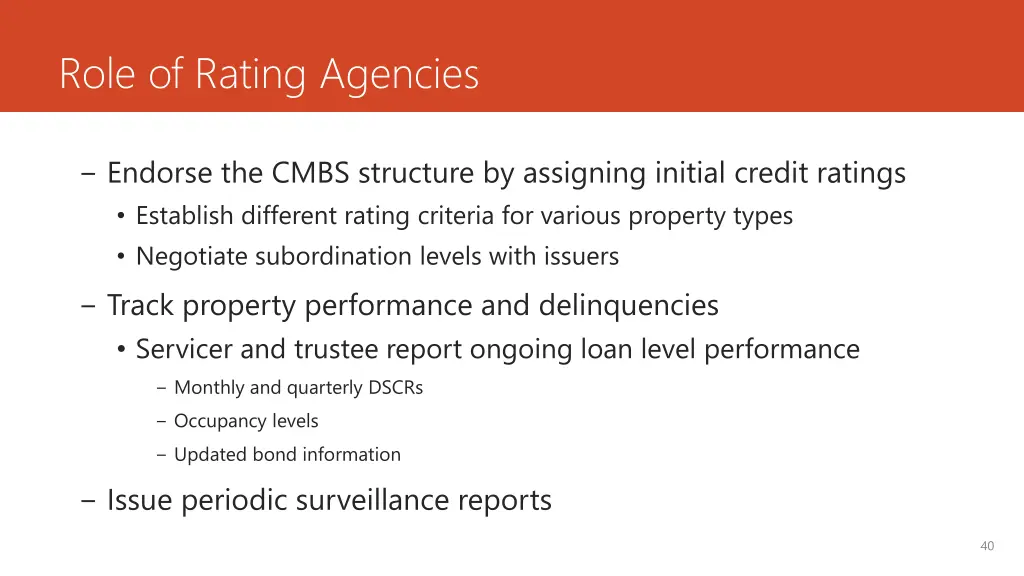 role of rating agencies