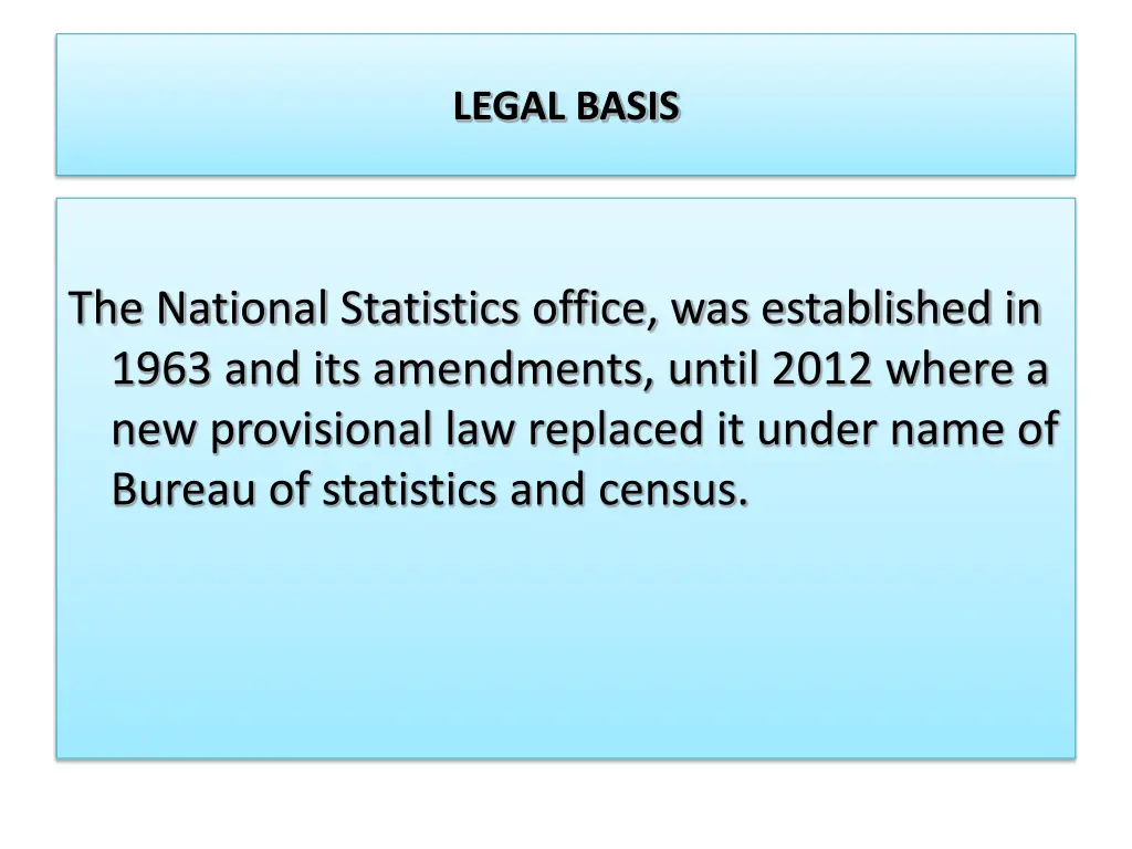 legal basis