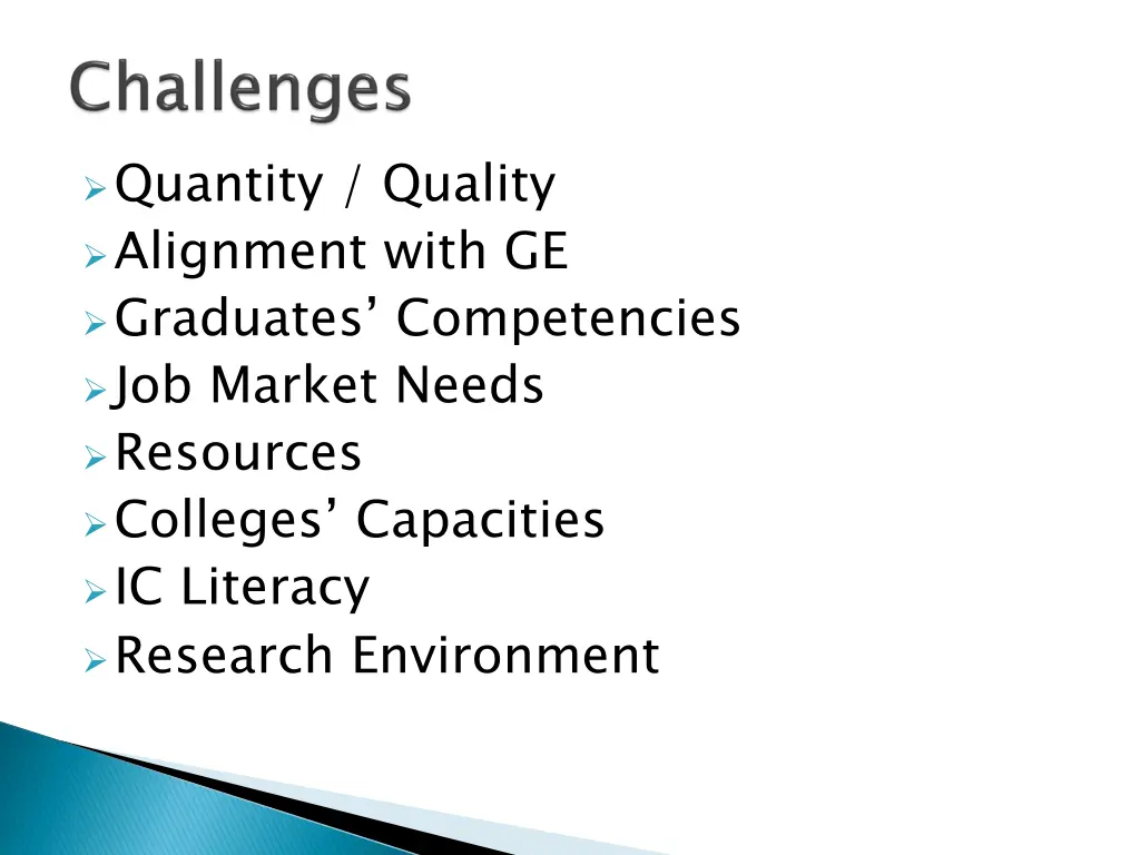 quantity quality alignment with ge graduates