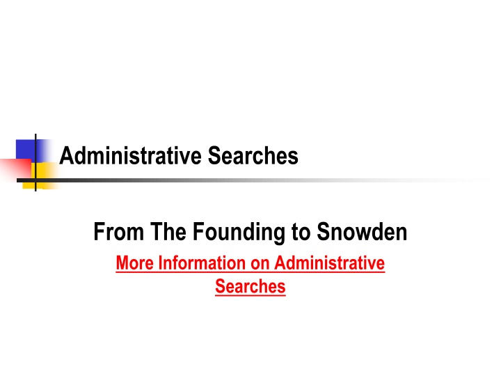 administrative searches