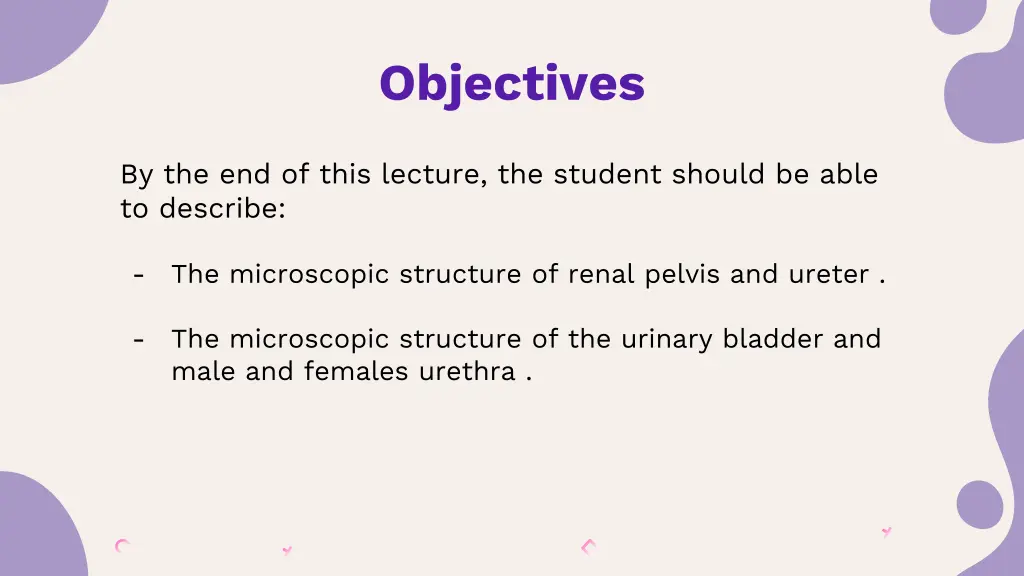 objectives