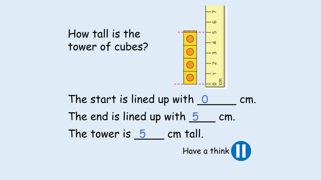how tall is the tower of cubes