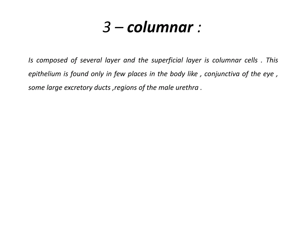 3 columnar