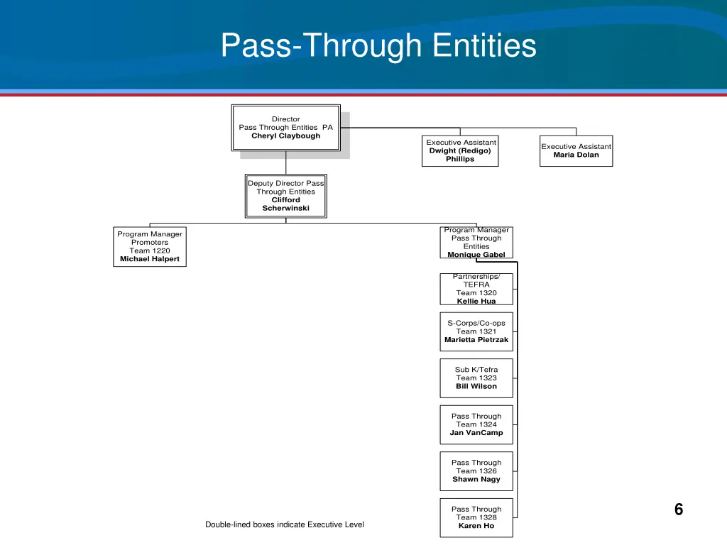 pass through entities