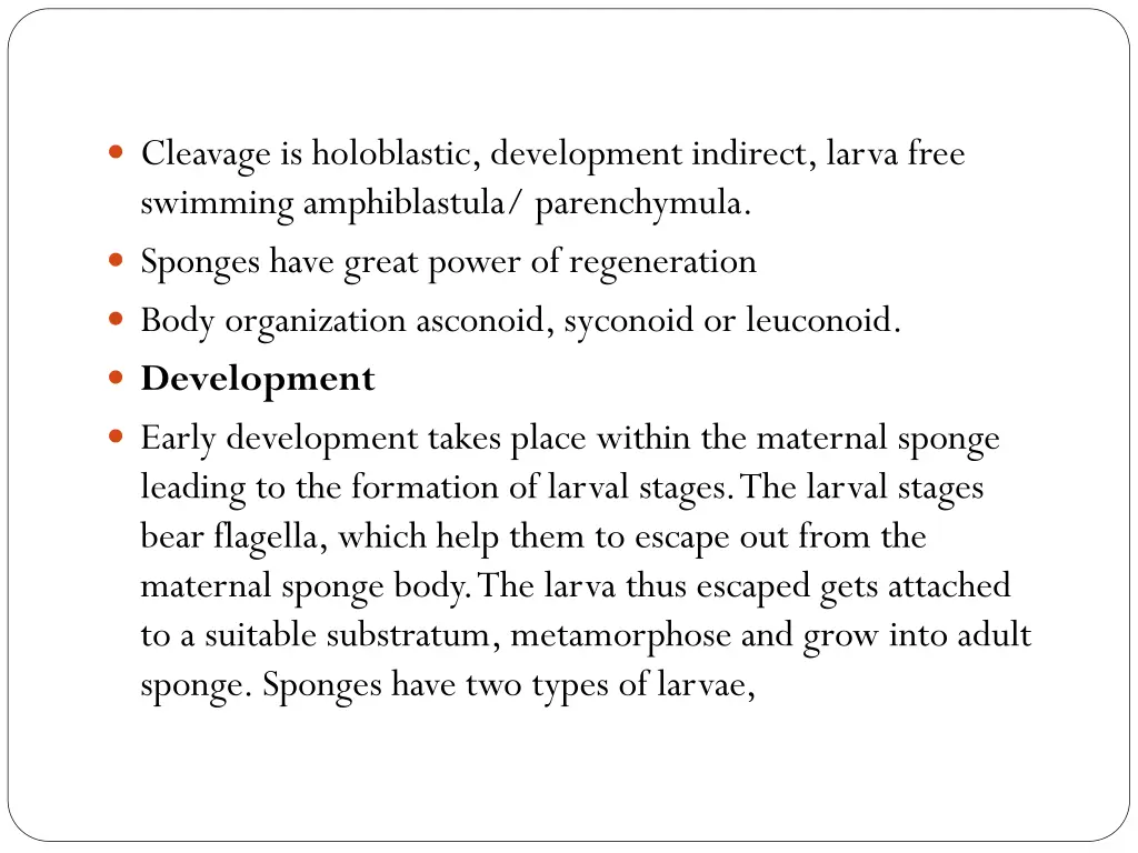 cleavage is holoblastic development indirect