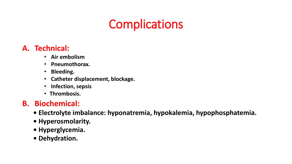 complications complications