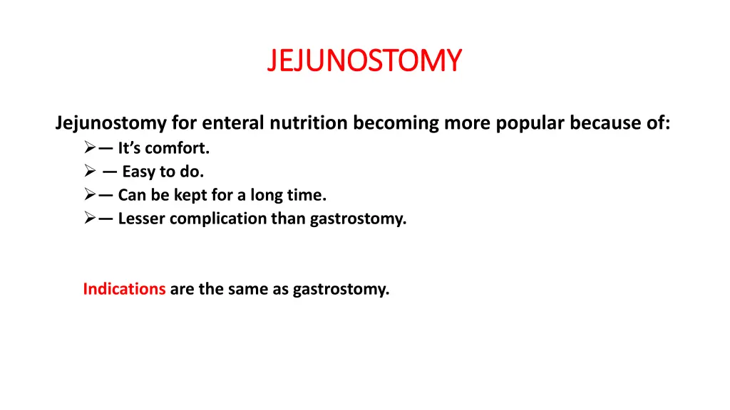 jejunostomy jejunostomy