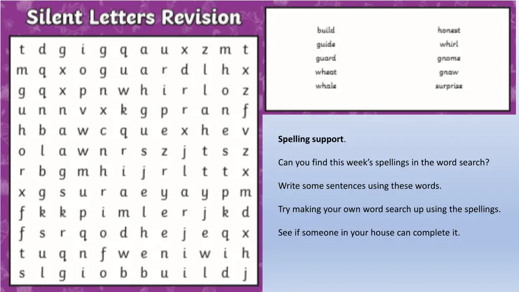 spelling support