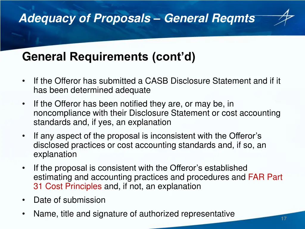 adequacy of proposals general reqmts 2