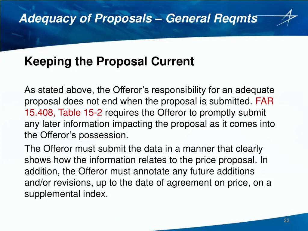 adequacy of proposals general reqmts 7