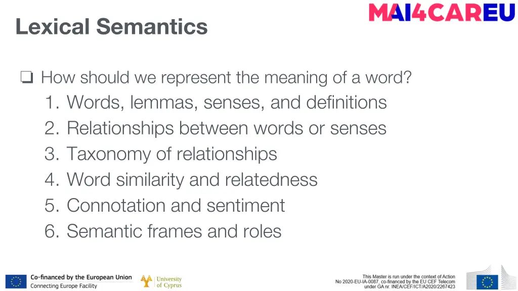 lexical semantics