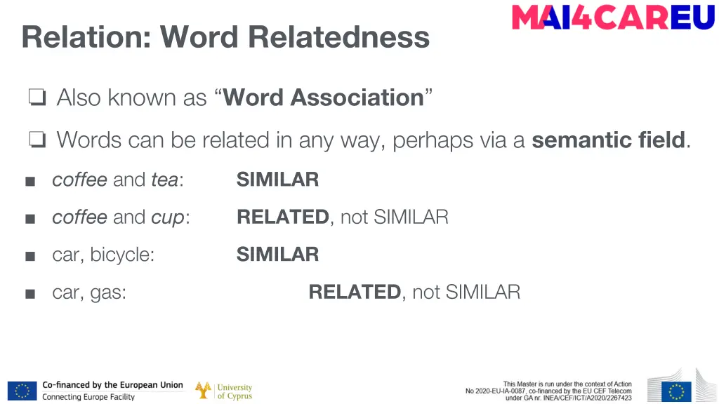 relation word relatedness