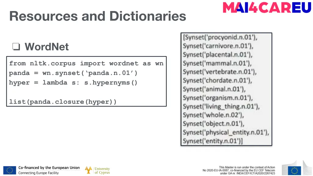 resources and dictionaries