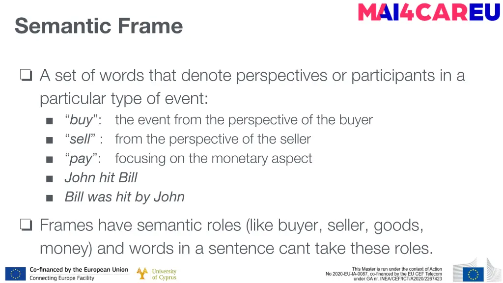semantic frame