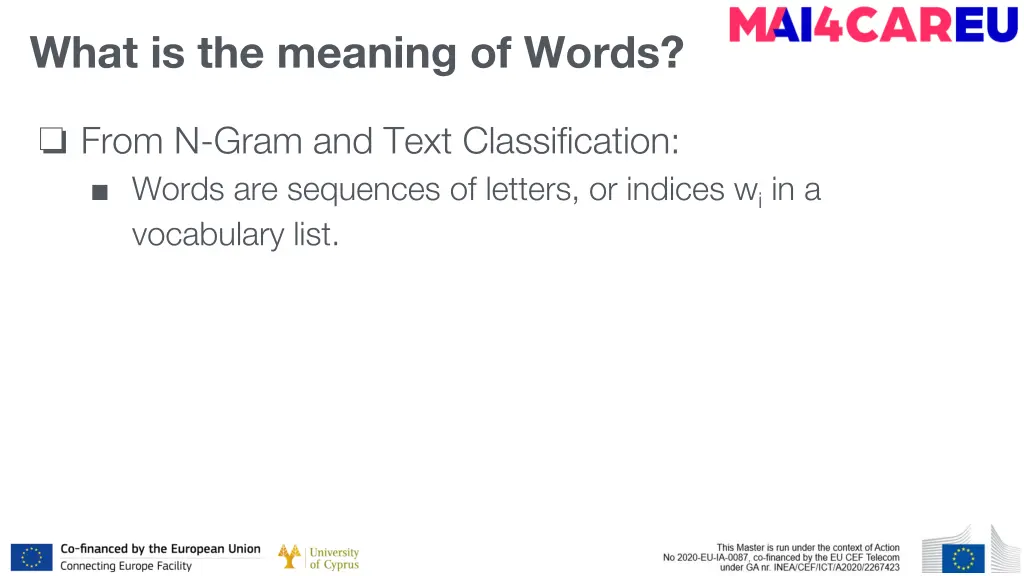 what is the meaning of words