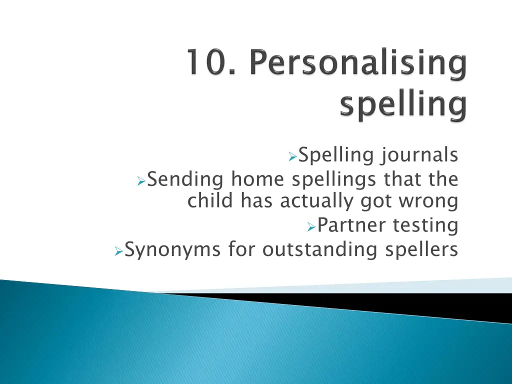 spelling journals