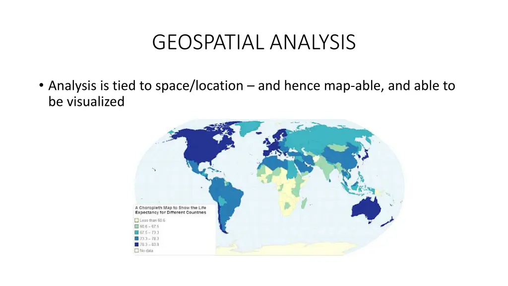 geospatial analysis 1