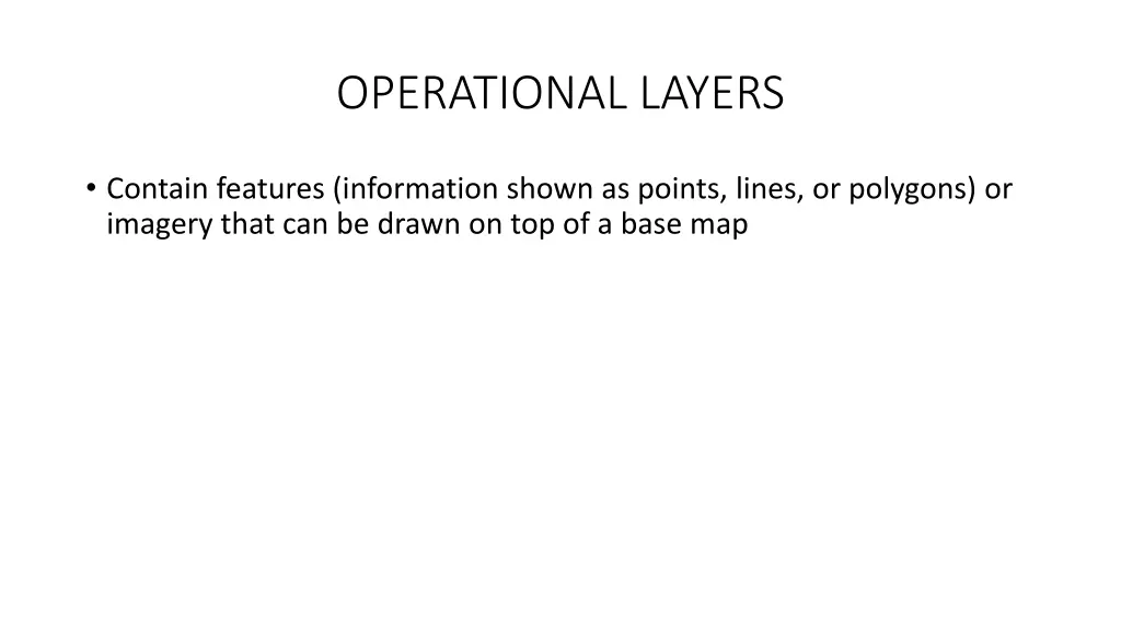 operational layers