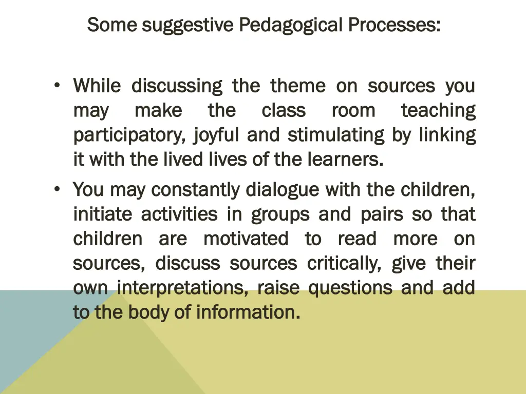 some suggestive pedagogical processes some 1
