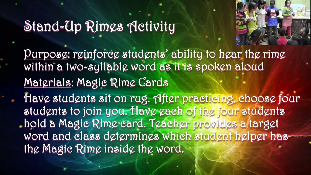 stand stand up rimes activity up rimes activity