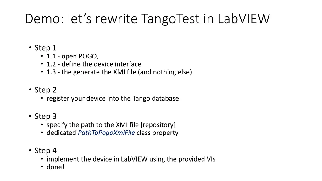 demo let s rewrite tangotest in labview