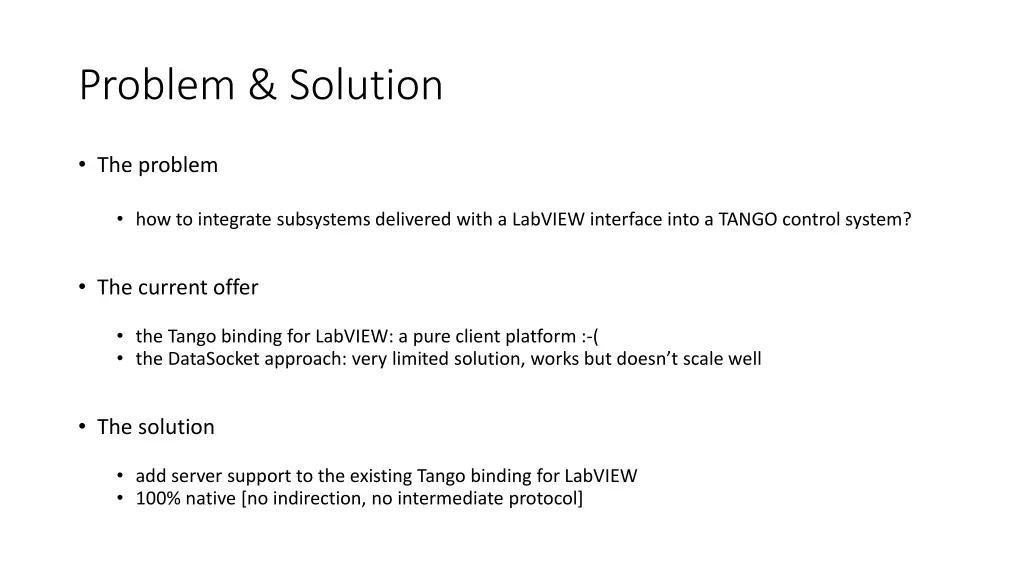problem solution
