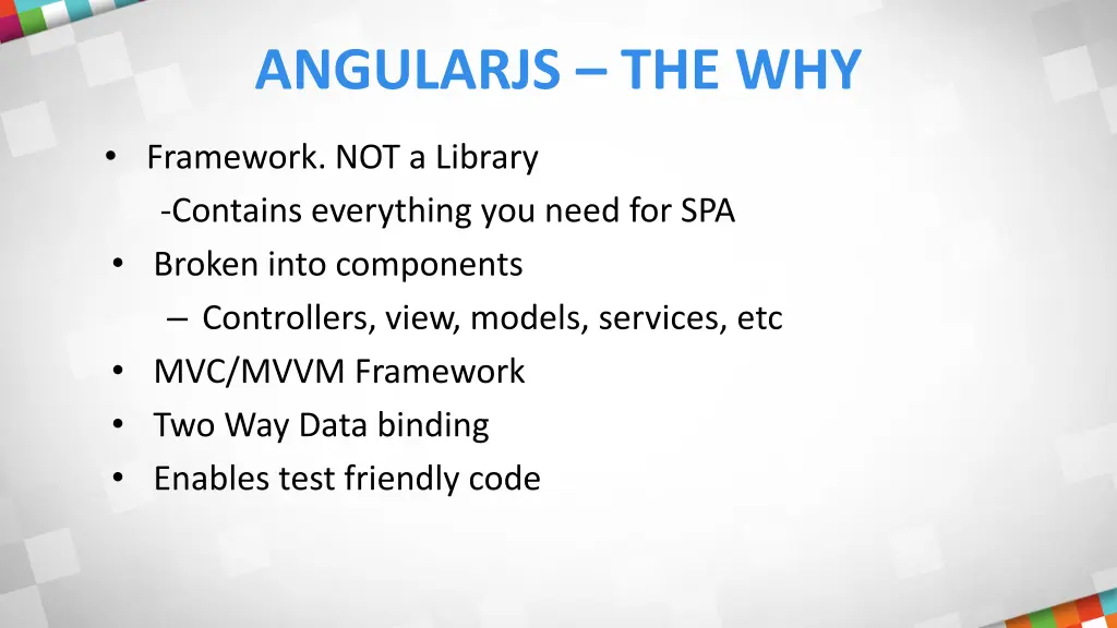 angularjs the why