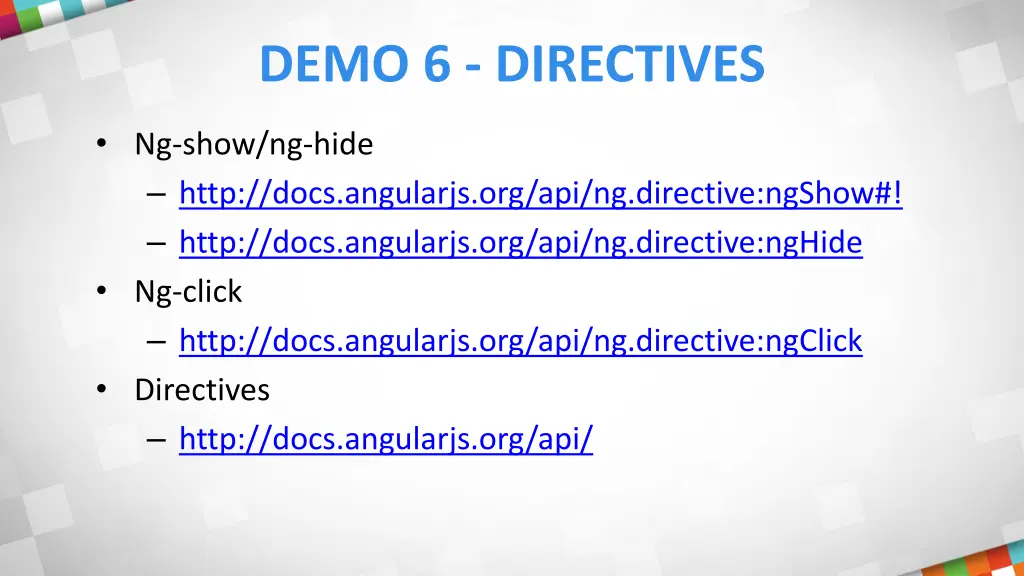 demo 6 directives