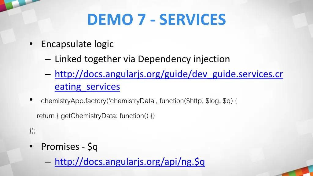 demo 7 services