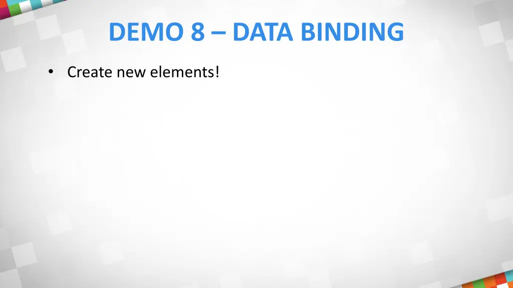 demo 8 data binding