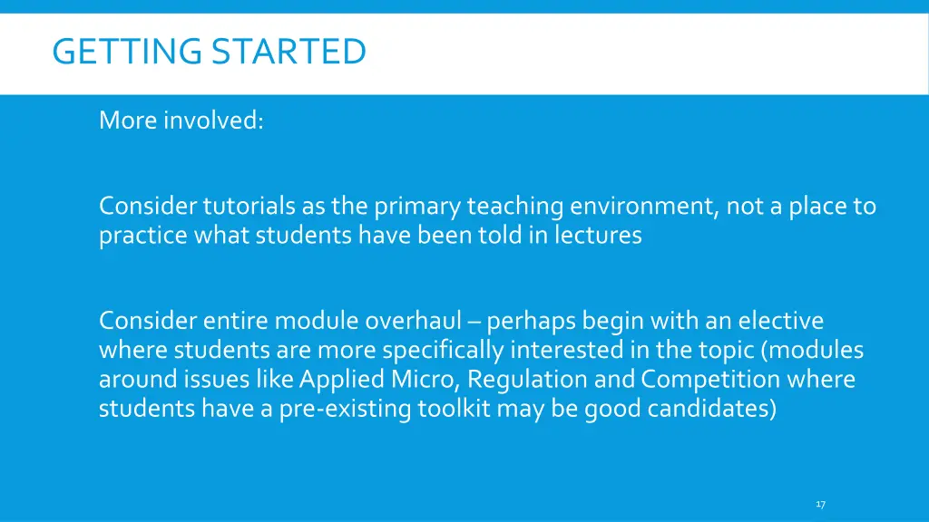 getting started 1