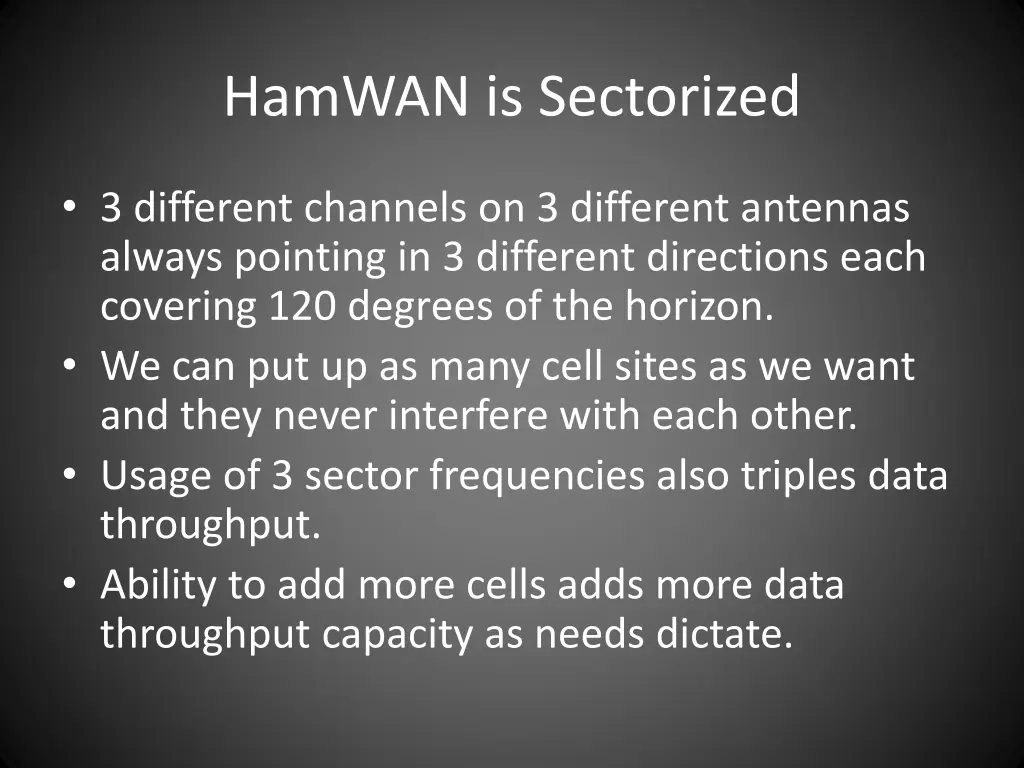 hamwan is sectorized