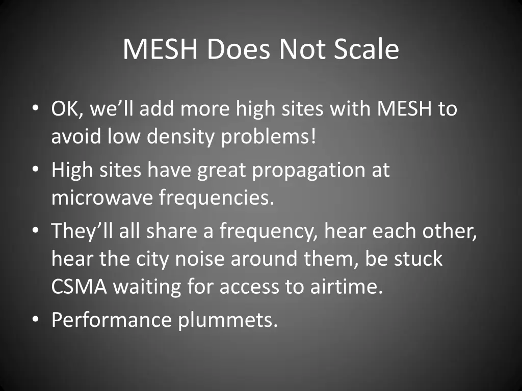 mesh does not scale 1