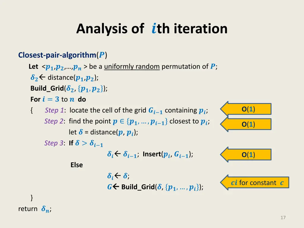 analysis of th iteration
