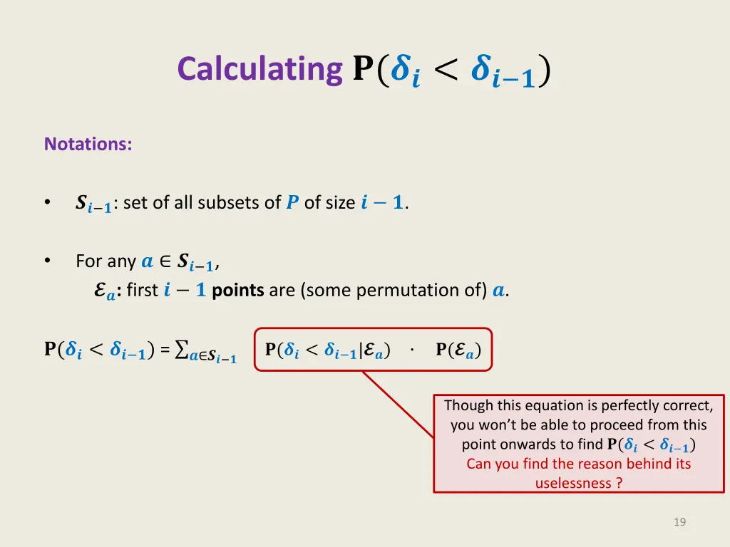 calculating