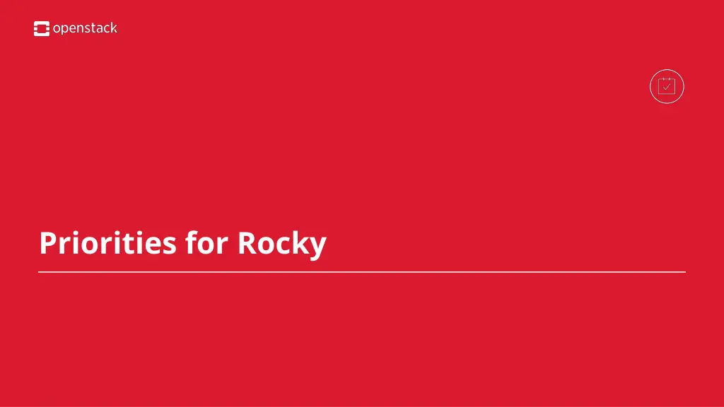 priorities for rocky