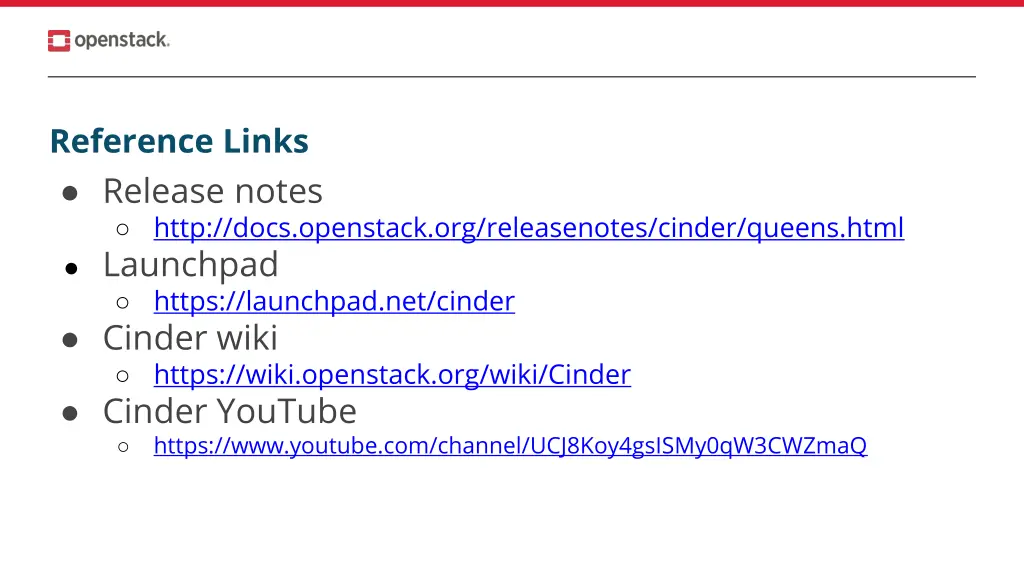 reference links release notes http docs openstack