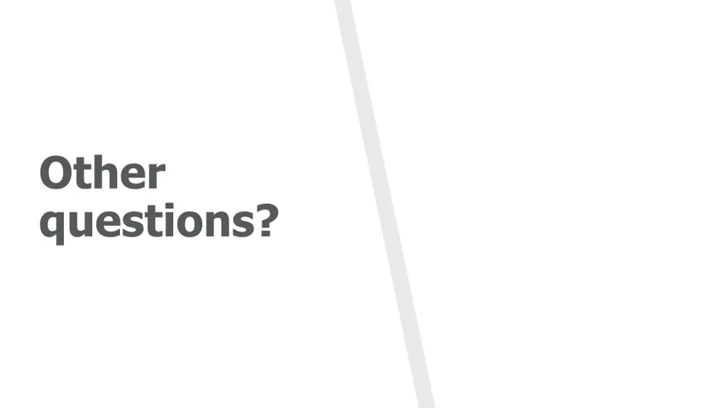 other questions