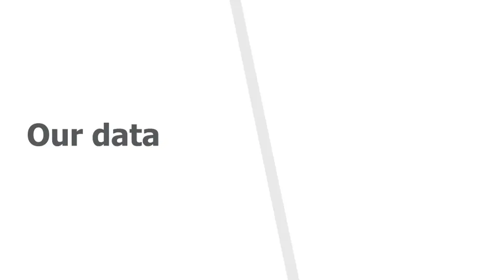 our data