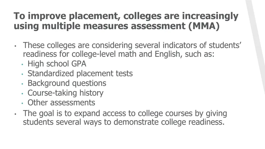 to improve placement colleges are increasingly