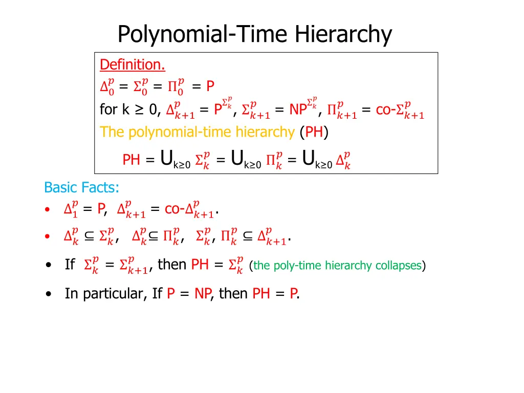 polynomial time hierarchy 9
