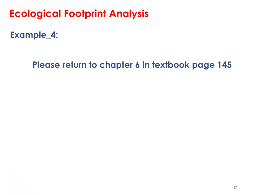 ecological footprint analysis