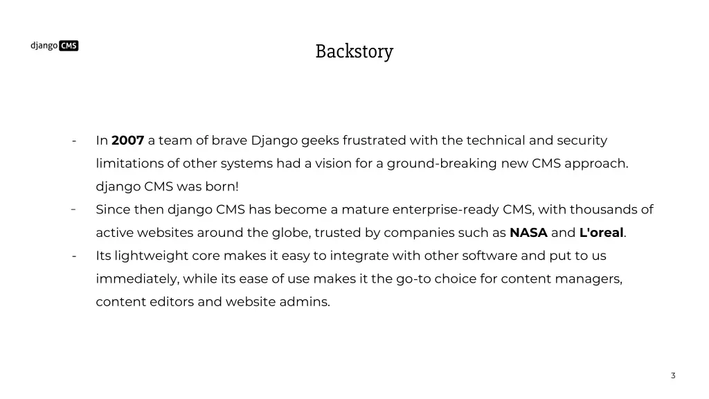 backstory