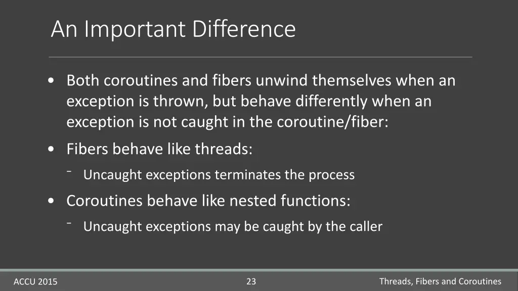 an important difference