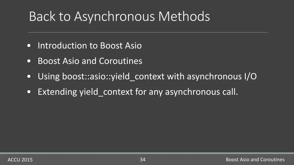 back to asynchronous methods