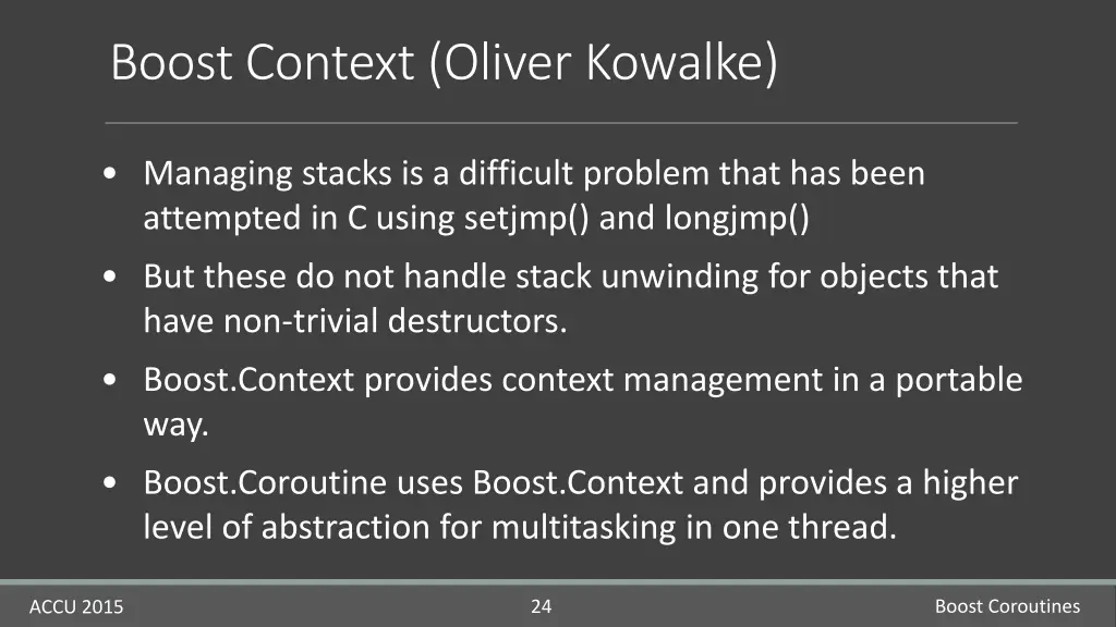 boost context oliver kowalke