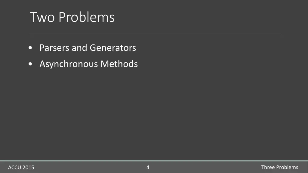 two problems