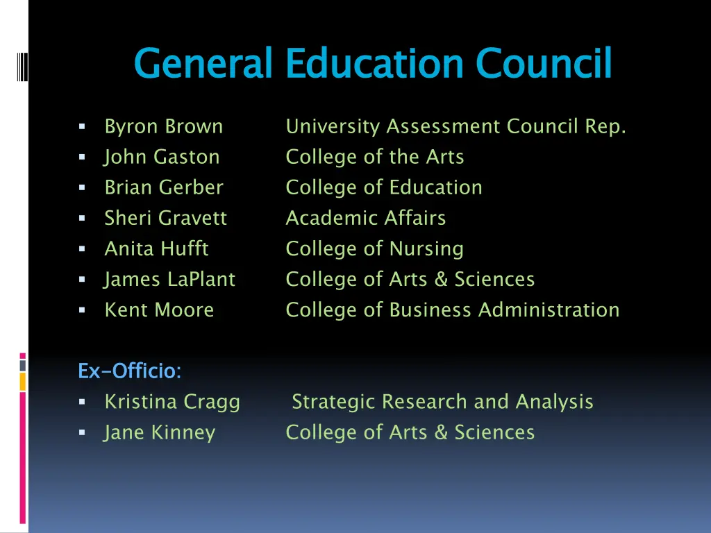 general education council