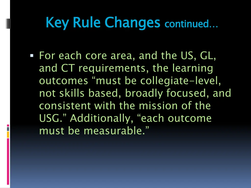key rule changes 1